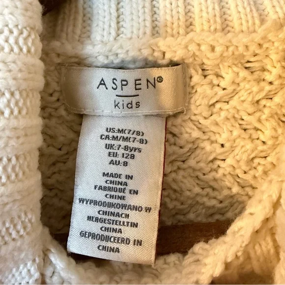 Aspen Kids Poncho Top size M 7-8 - Picture 4 of 5